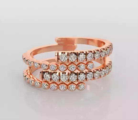 Wire diamond ring 3dm stl render detail 3D print model Wire diamond ring 3dm stl render detail 3D print model