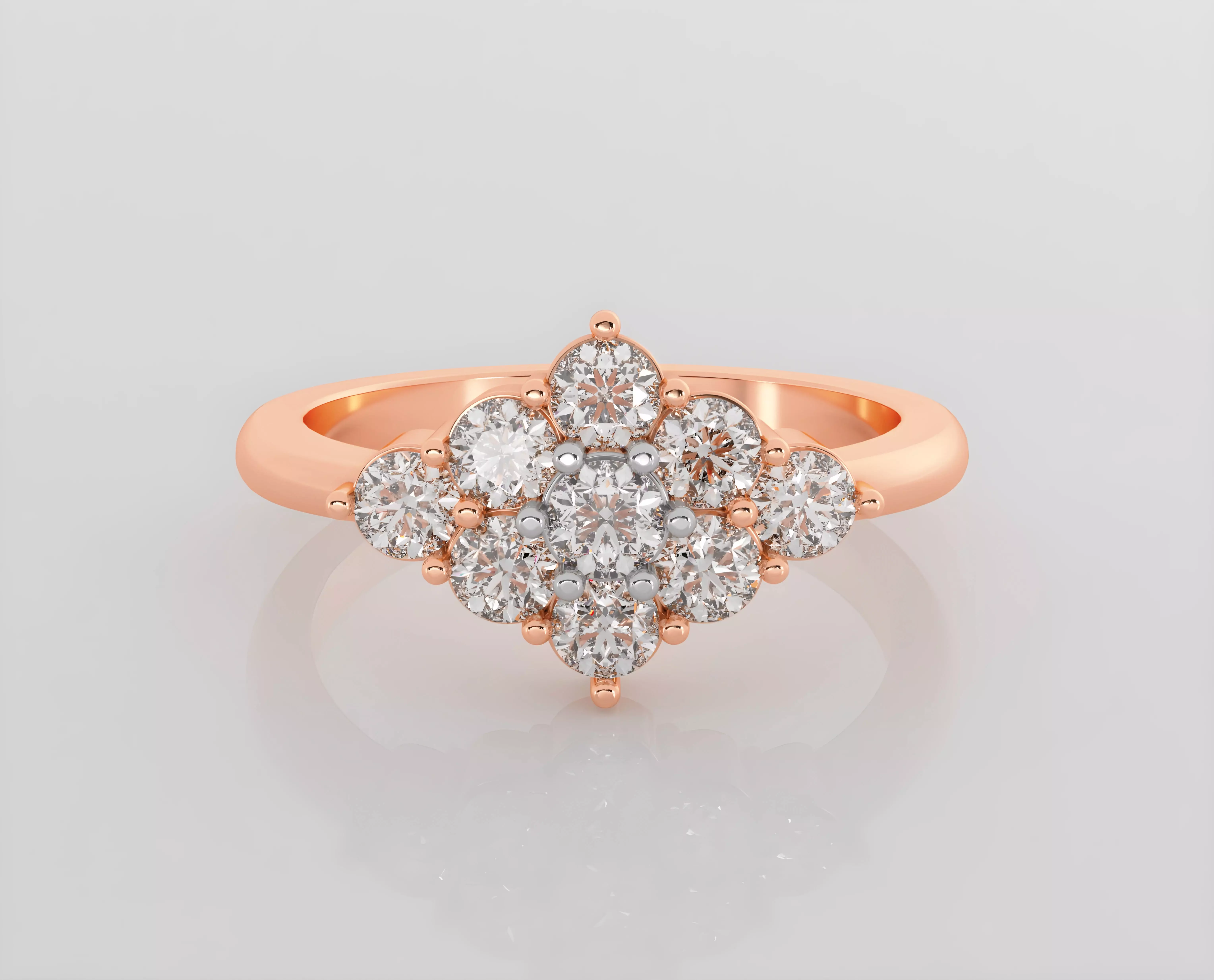 Italian diamond ring 3dm stl render detail  3D print model_0