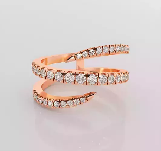 Nail diamond ring 3dm stl render detail 3D print model