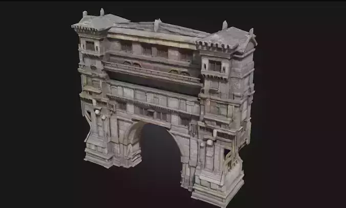 Gothic Fortress Majestic Stronghold of Dark Medieval Times