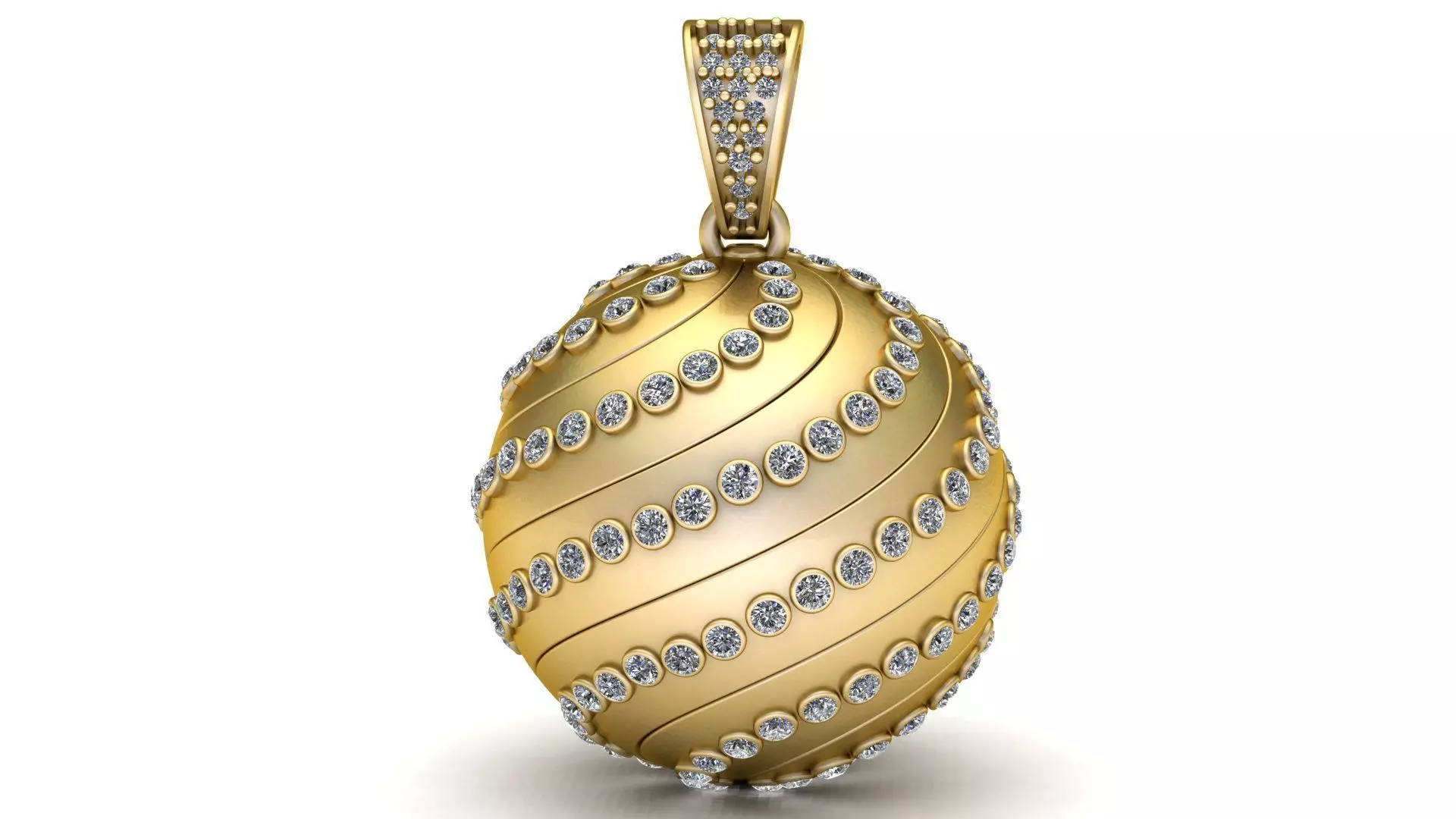 Gold Ball Pendant 3D print model