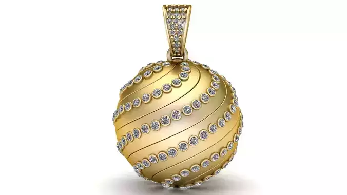 Gold Ball Pendant