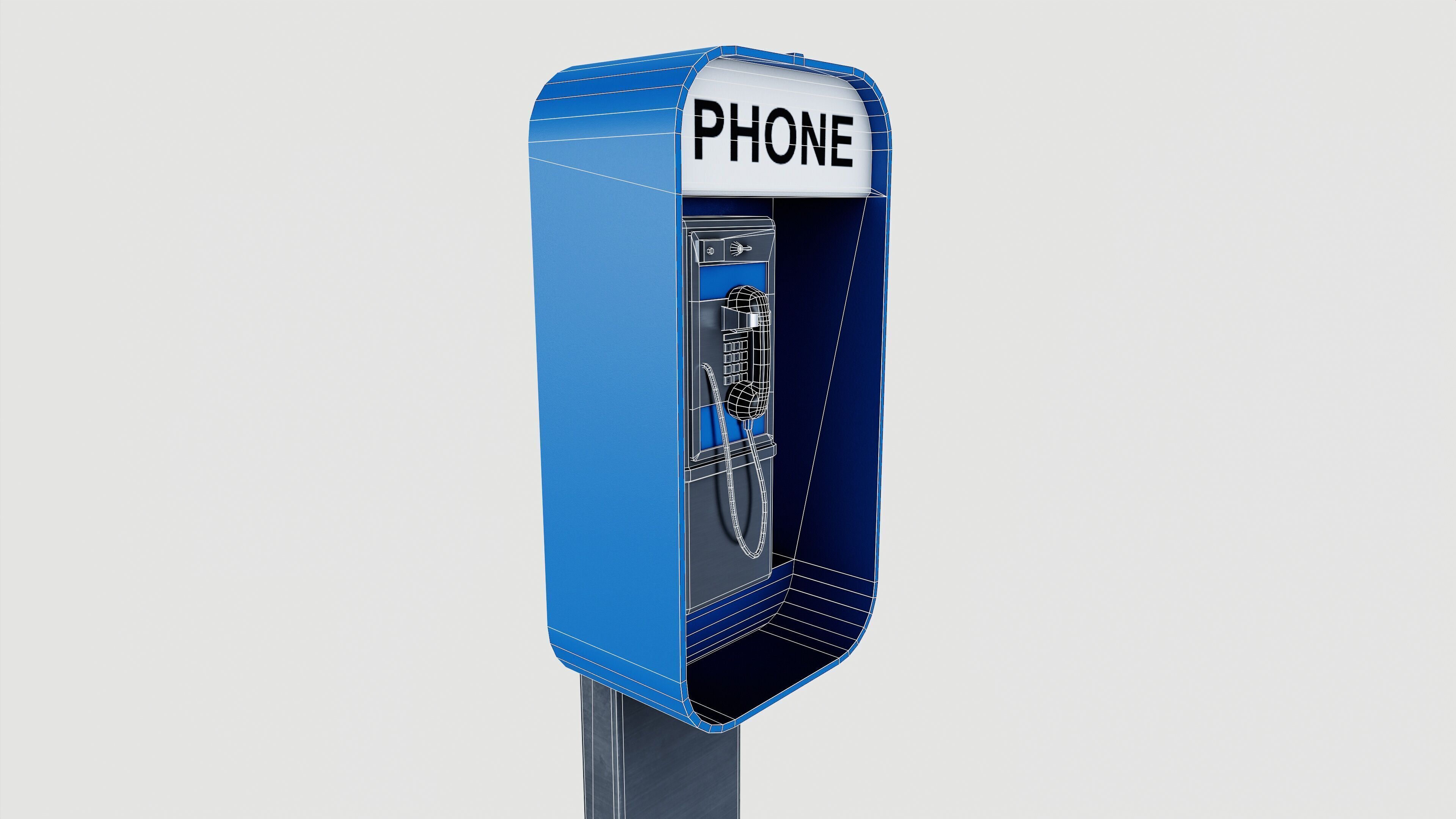 Pay Phone 3D model_7