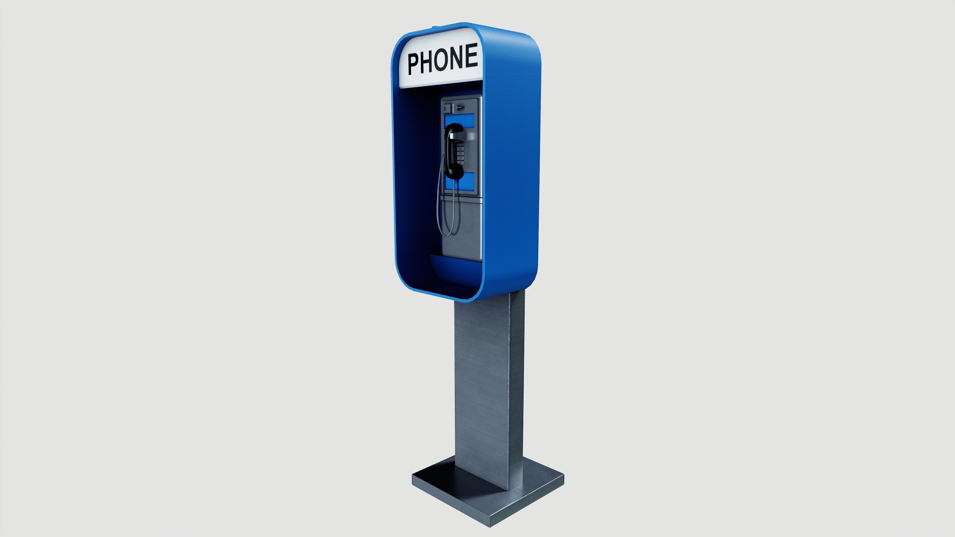 Pay Phone 3D model_2