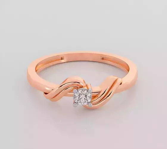 Italian diamond ring 3dm stl render detail 