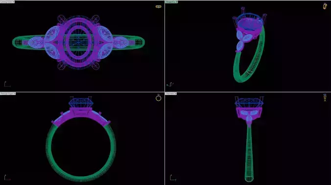 Oval Shape Engagement Ring 