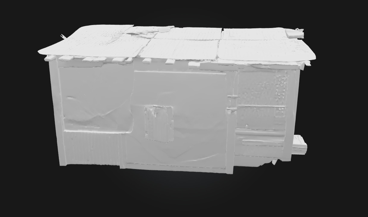 Rustic Shelter Simple Refuge Blending with Nature 3D model_10