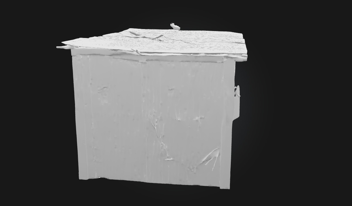 Rustic Shelter Simple Refuge Blending with Nature 3D model_9