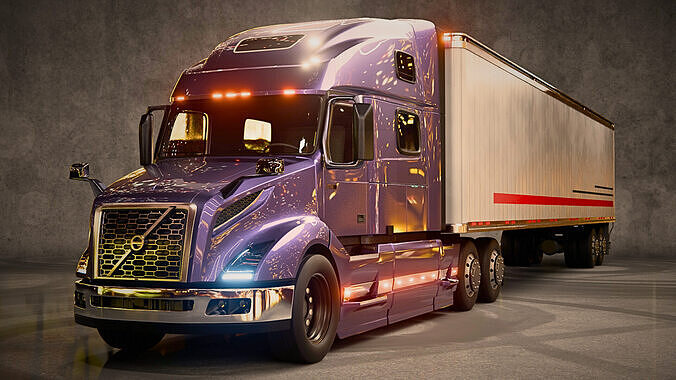 Volvo VNL Rigged 3D model