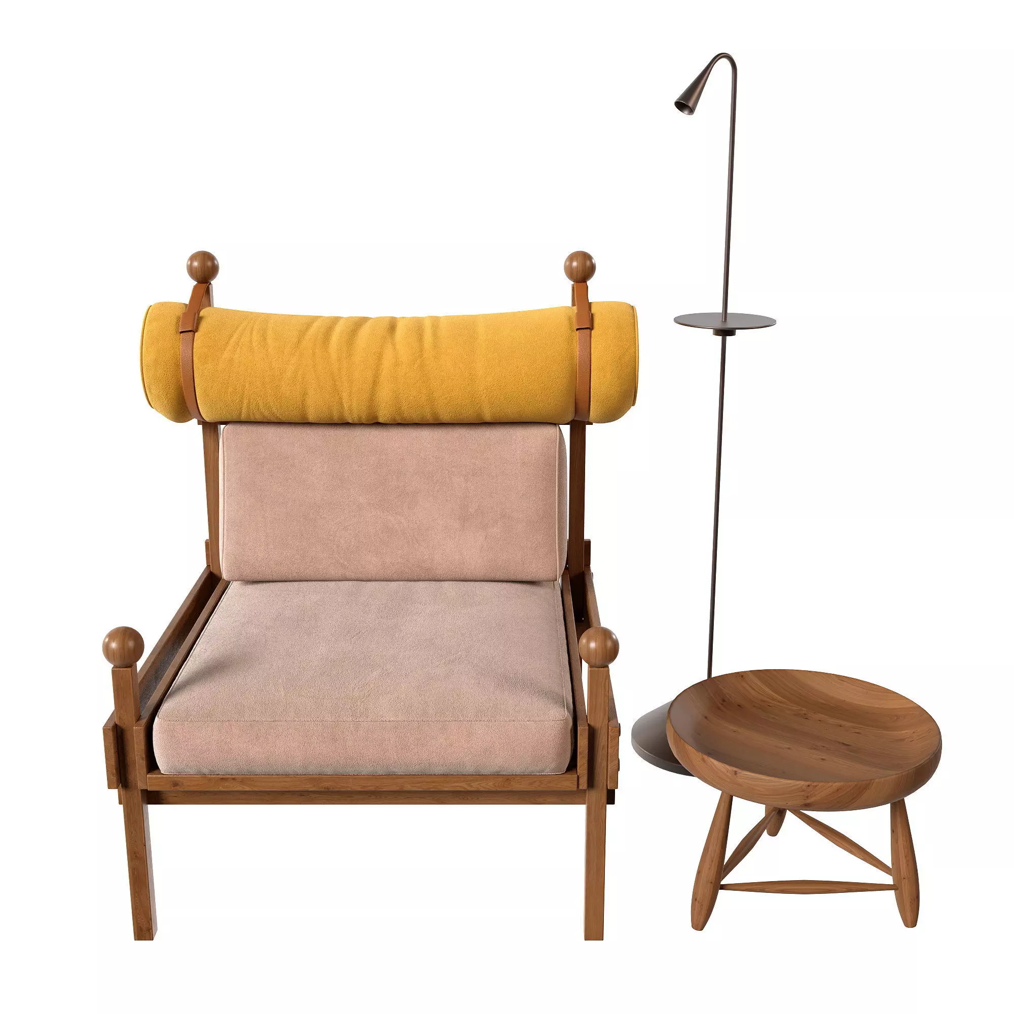 Tonico Lounge Armchair 3D model