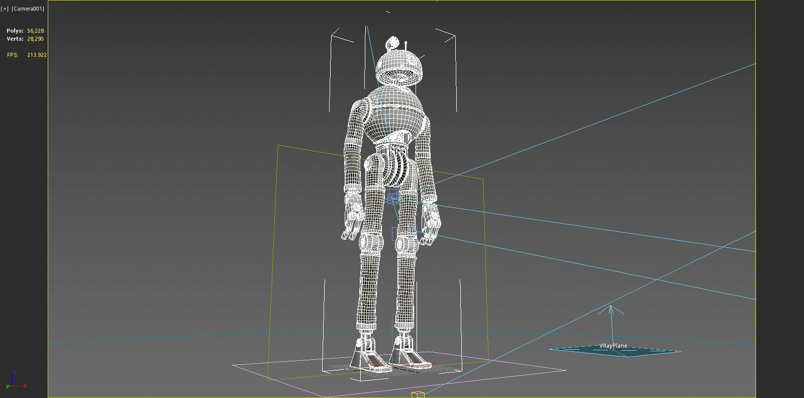 Future sci-fi labor robots 3D model_6
