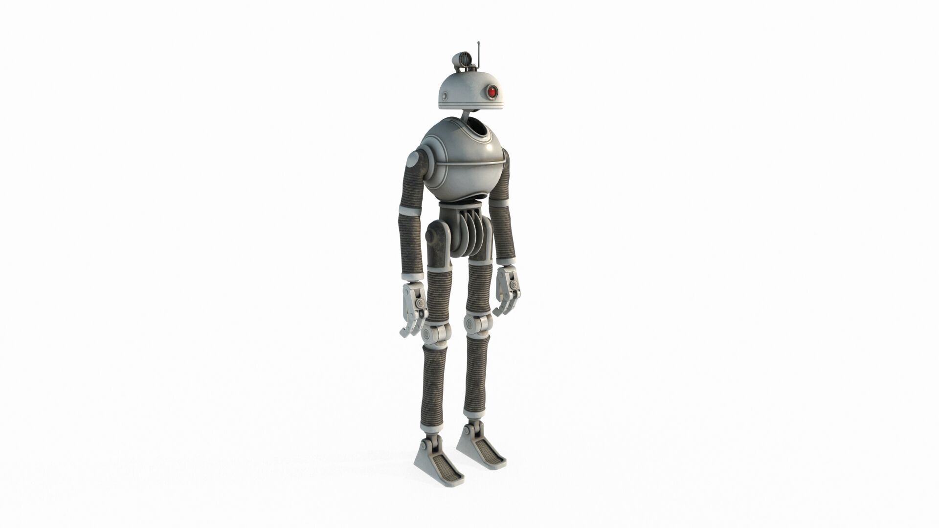 Future sci-fi labor robots 3D model_3