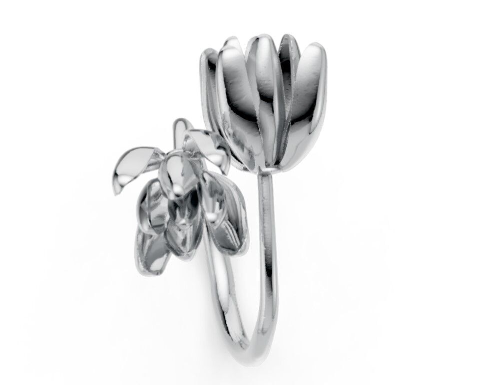 Magnolia 3D print model_5