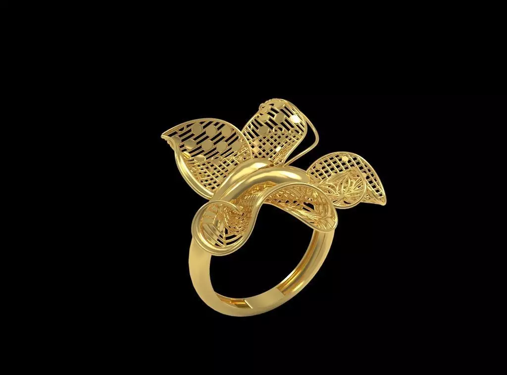 Fusion Gold Rings RAB03 3D print model