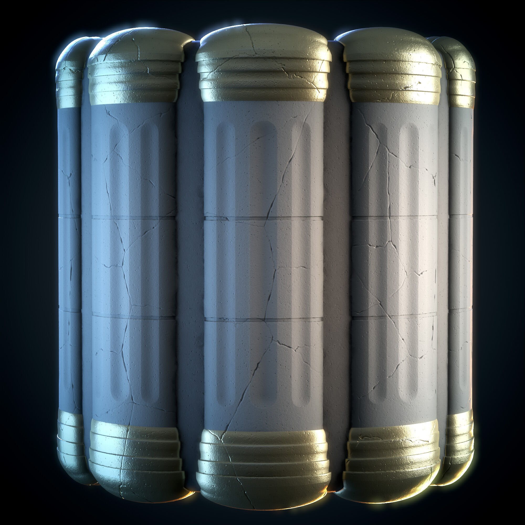 Pillar Stylized - Vol 01 - SBsar - Maps Texture_7