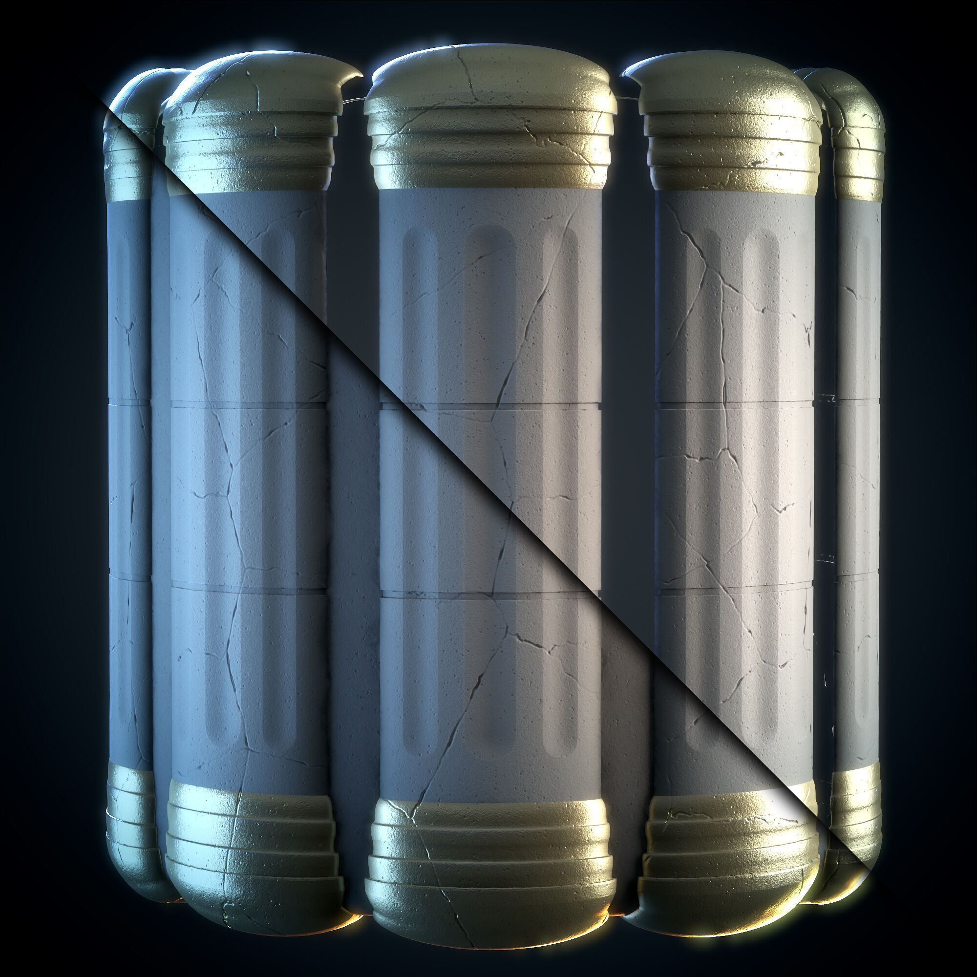 Pillar Stylized - Vol 01 - SBsar - Maps Texture_10