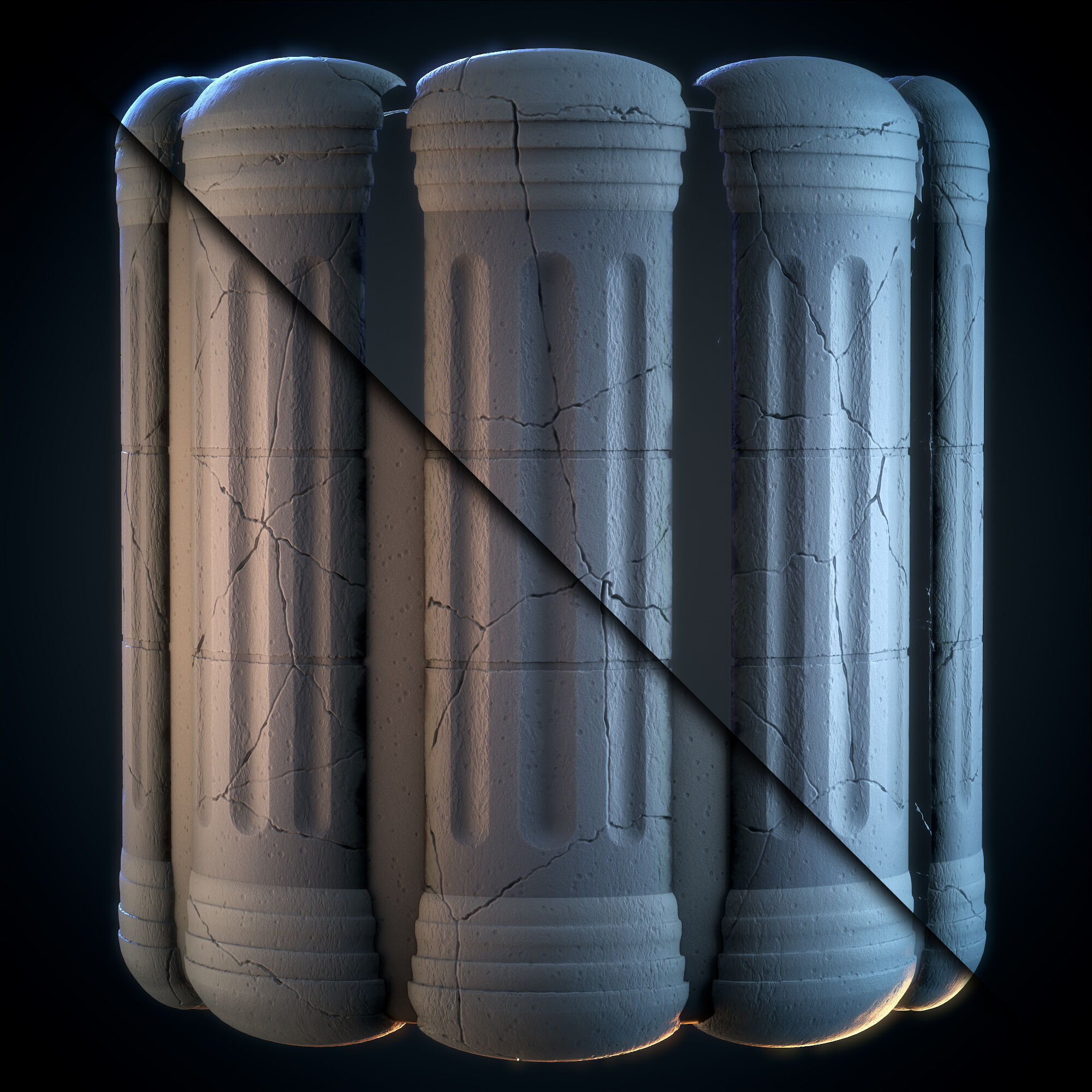 Pillar Stylized - Vol 01 - SBsar - Maps Texture_14