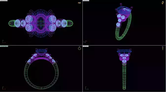 Oval Shape Engagement Ring