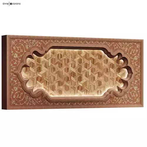 Arabic islamic ceilling wooden pattern set 578