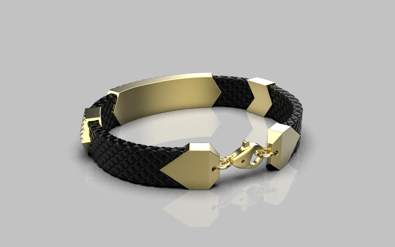 Man bracelet model 1328 3D print model_26