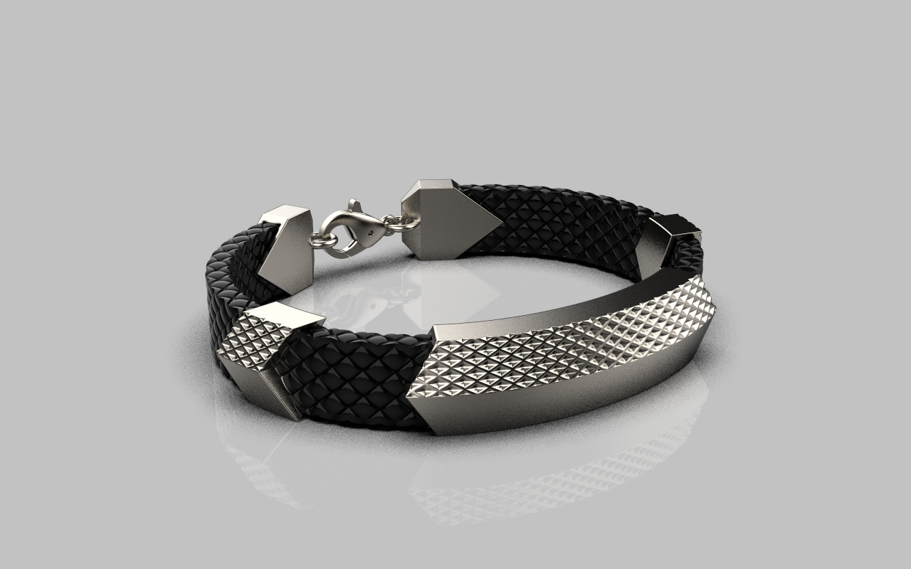 Man bracelet model 1328 3D print model_18