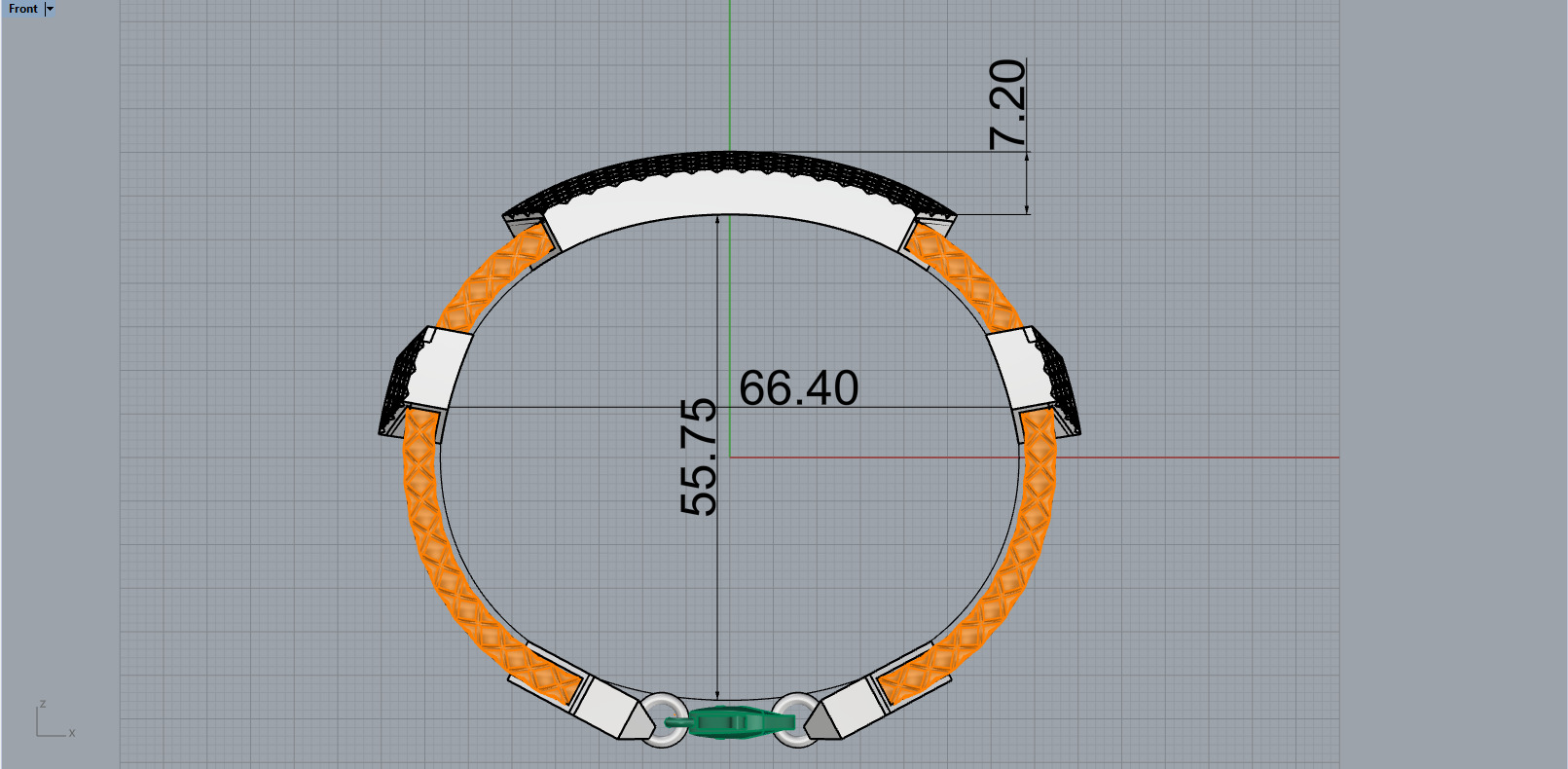 Man bracelet model 1328 3D print model_6