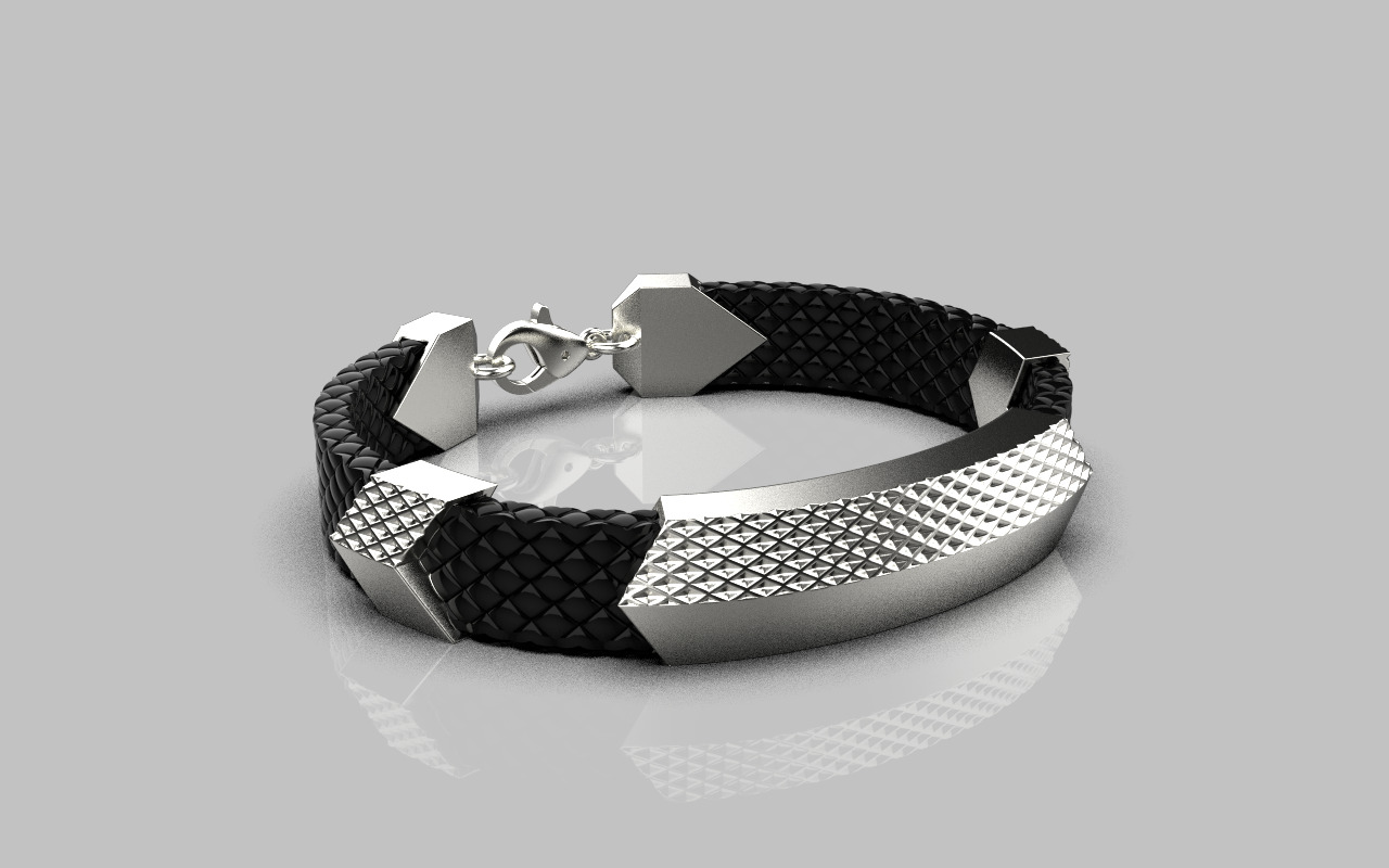Man bracelet model 1328 3D print model_19