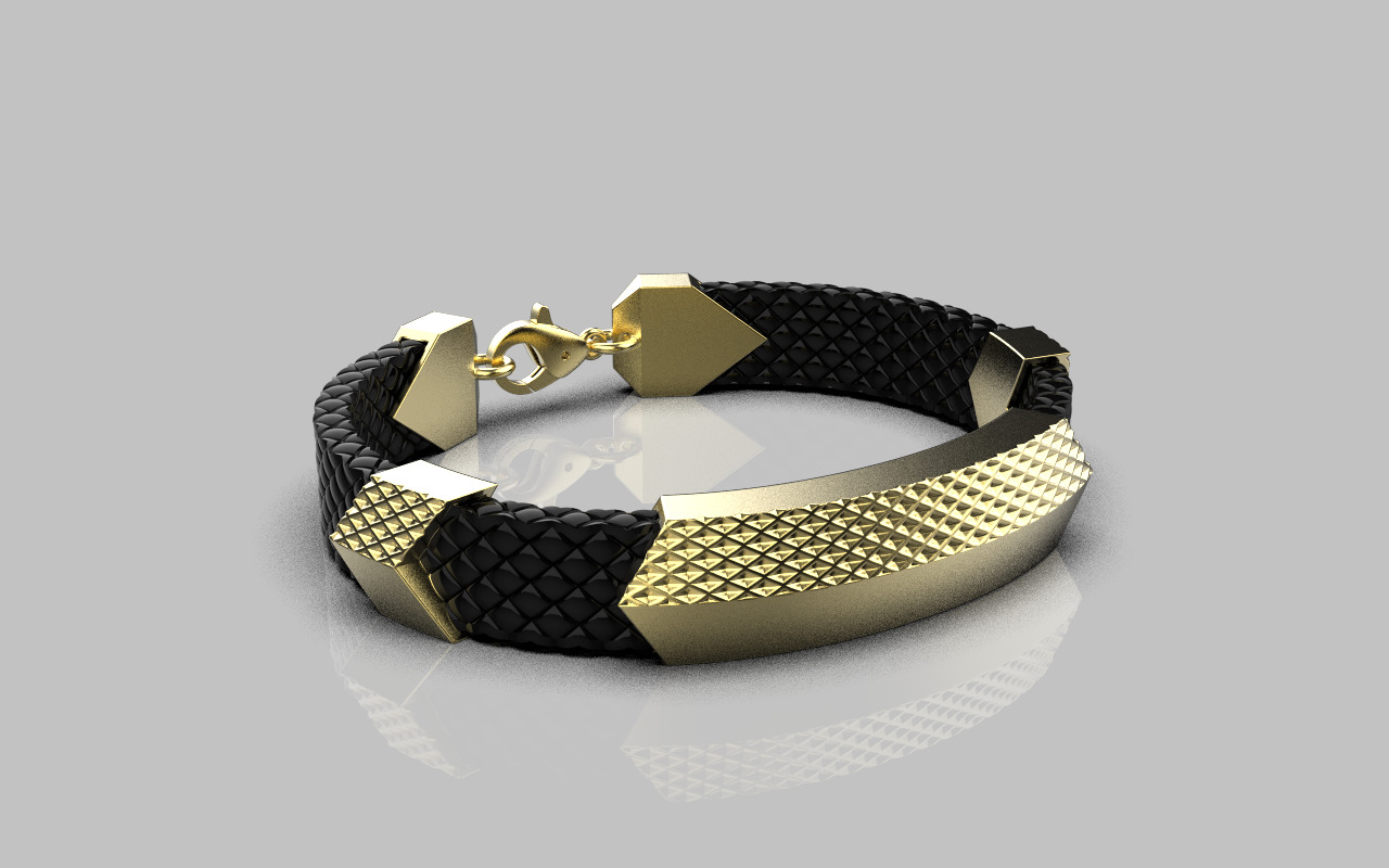 Man bracelet model 1328 3D print model_17