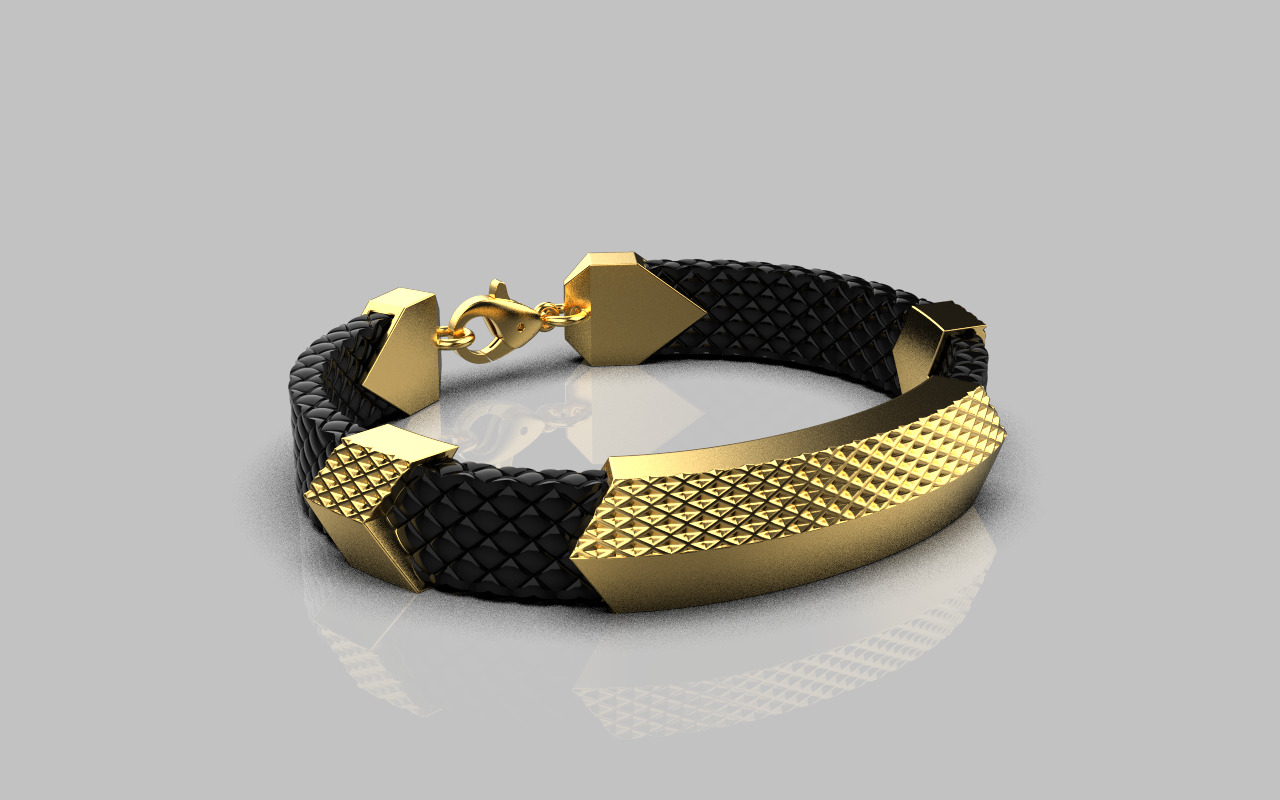 Man bracelet model 1328 3D print model_15