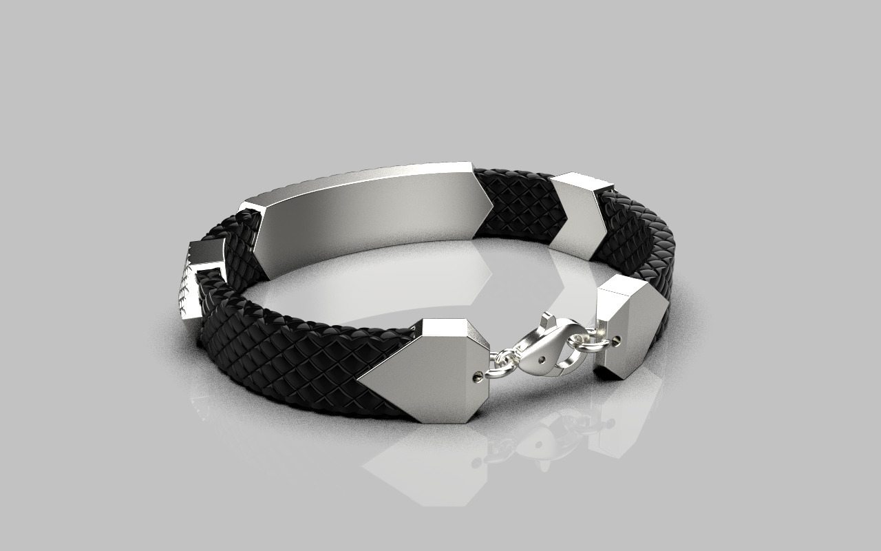 Man bracelet model 1328 3D print model_30