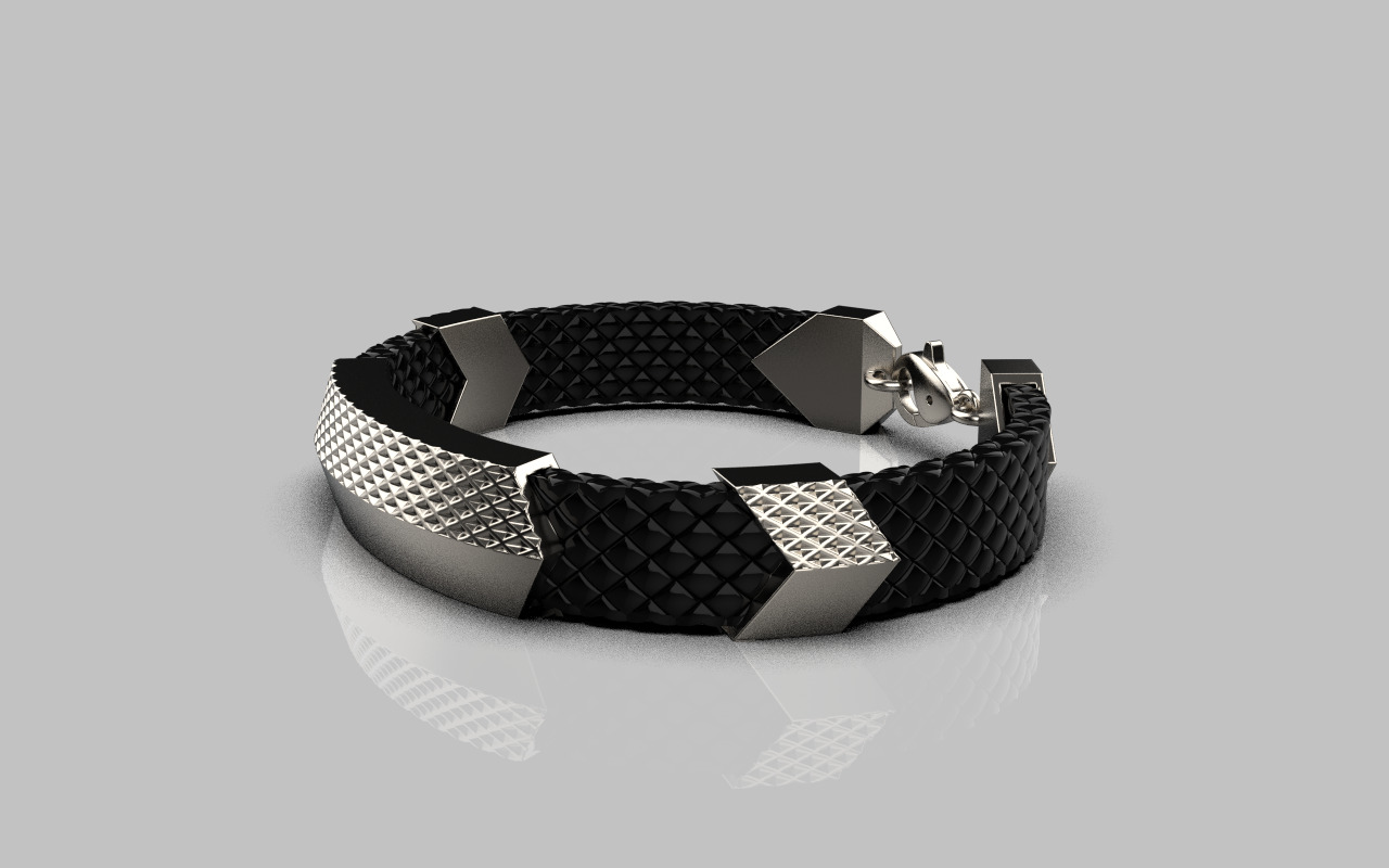 Man bracelet model 1328 3D print model_22