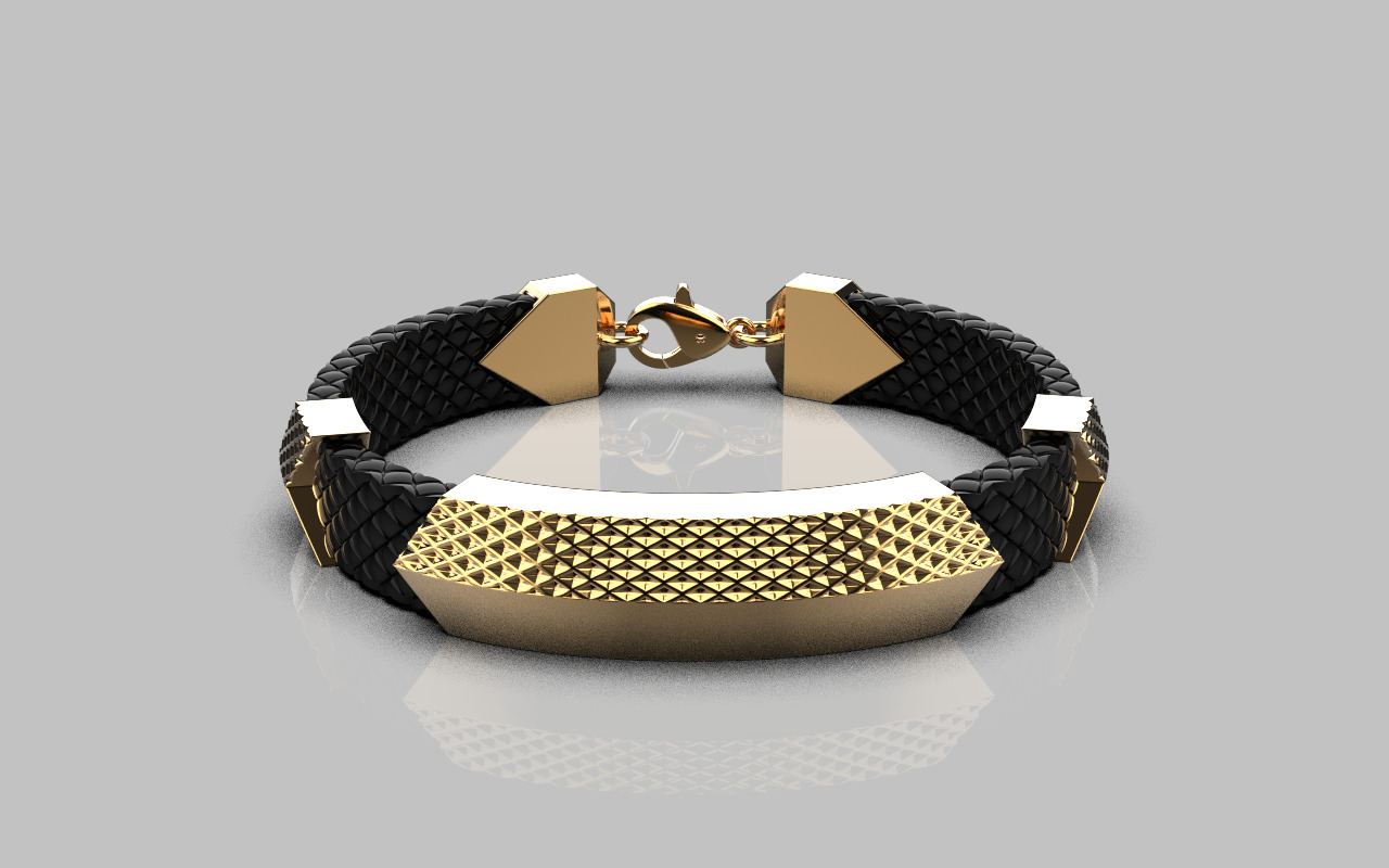 Man bracelet model 1328 3D print model_11