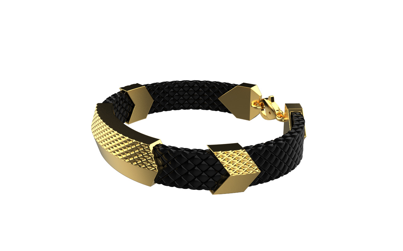 Man bracelet model 1328 3D print model_33