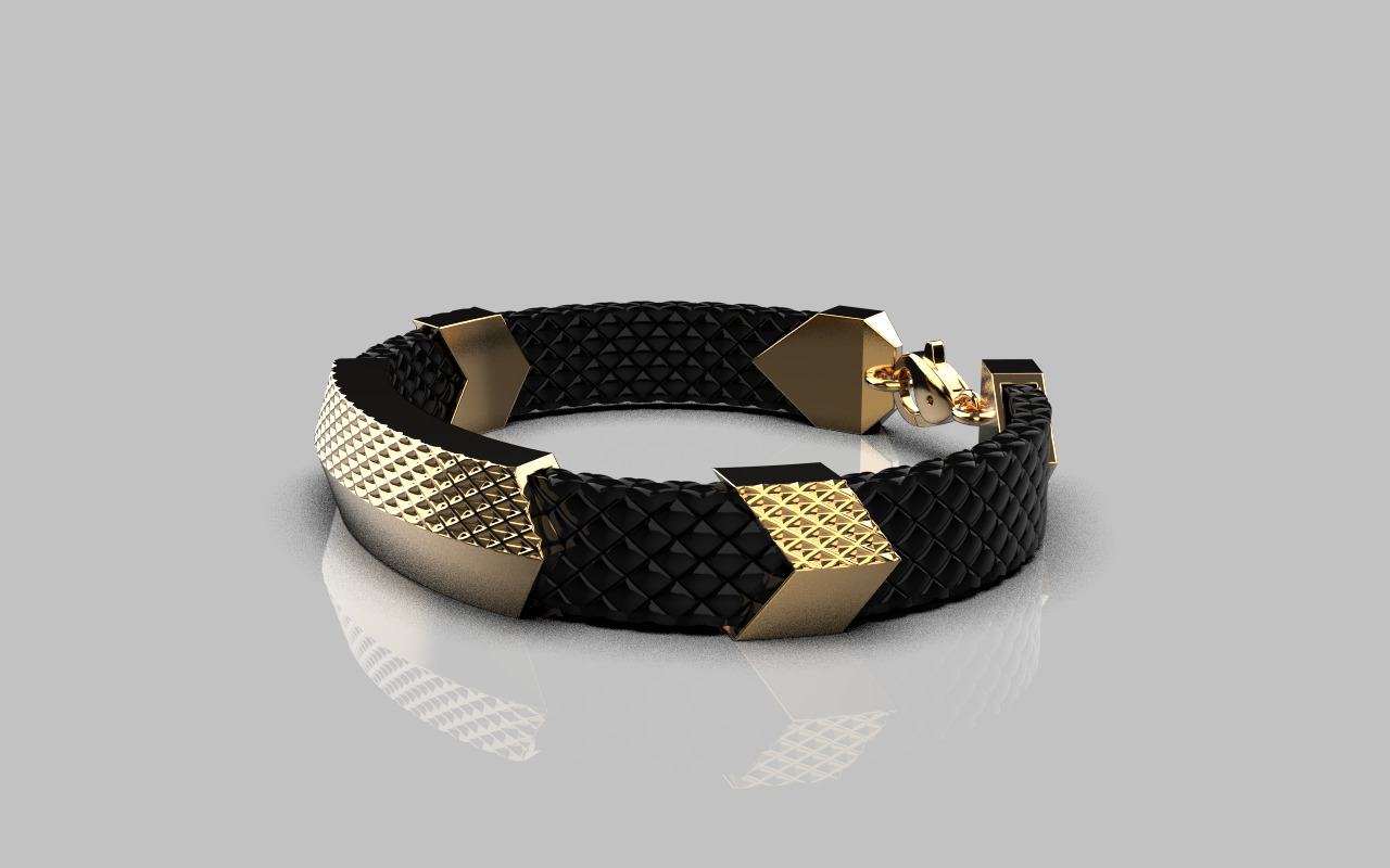 Man bracelet model 1328 3D print model_21