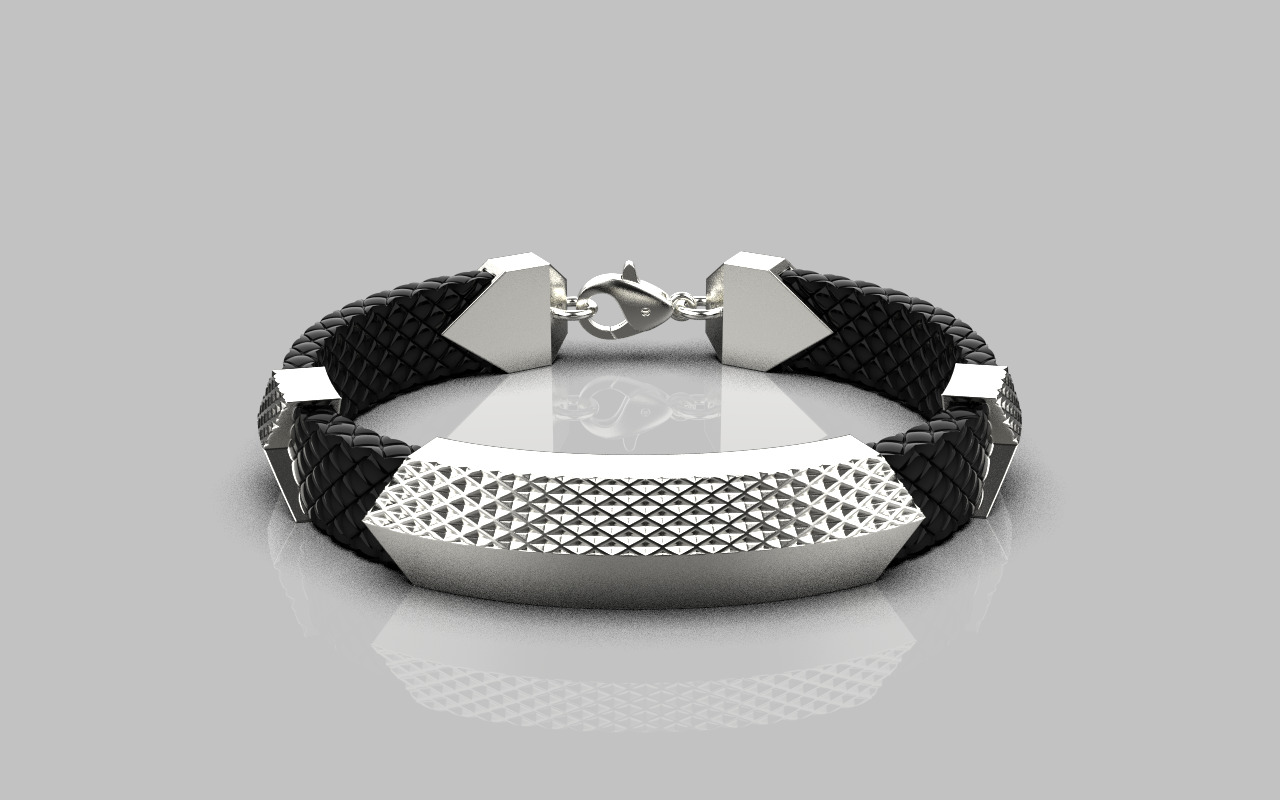 Man bracelet model 1328 3D print model_14