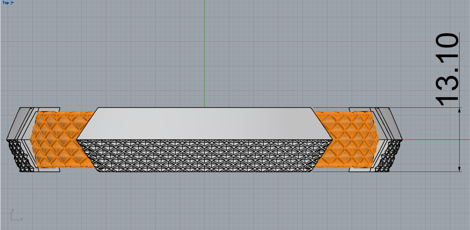 Man bracelet model 1328 3D print model_5