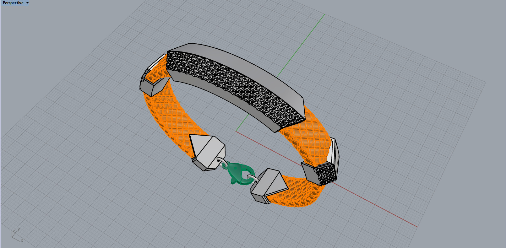 Man bracelet model 1328 3D print model_8