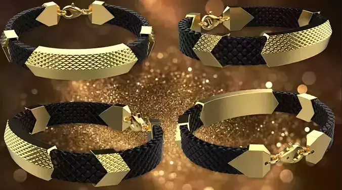 Man bracelet model 1328 3D print model