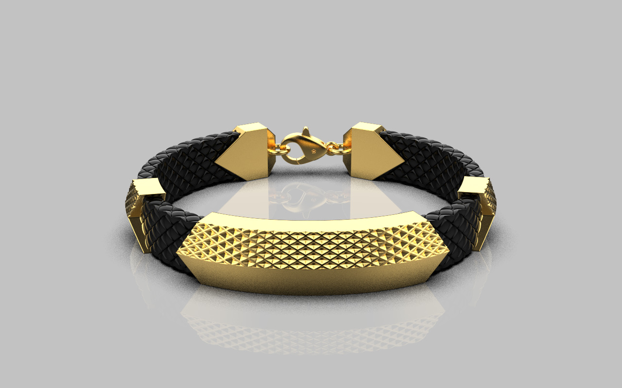 Man bracelet model 1328 3D print model_9