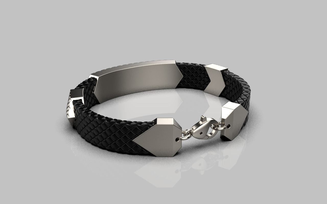 Man bracelet model 1328 3D print model_28