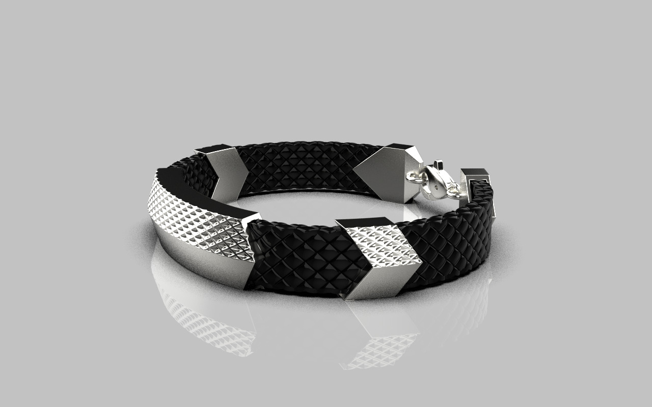 Man bracelet model 1328 3D print model_24