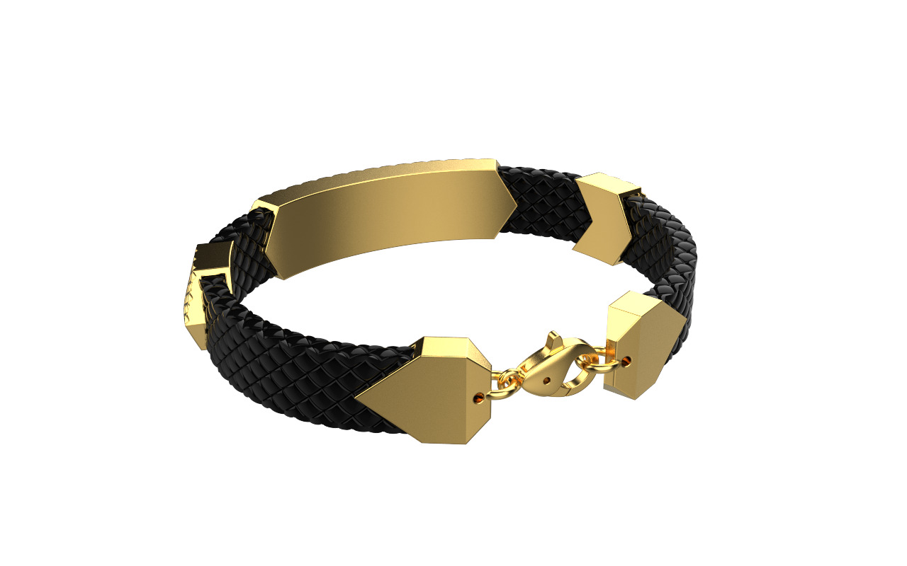 Man bracelet model 1328 3D print model_34