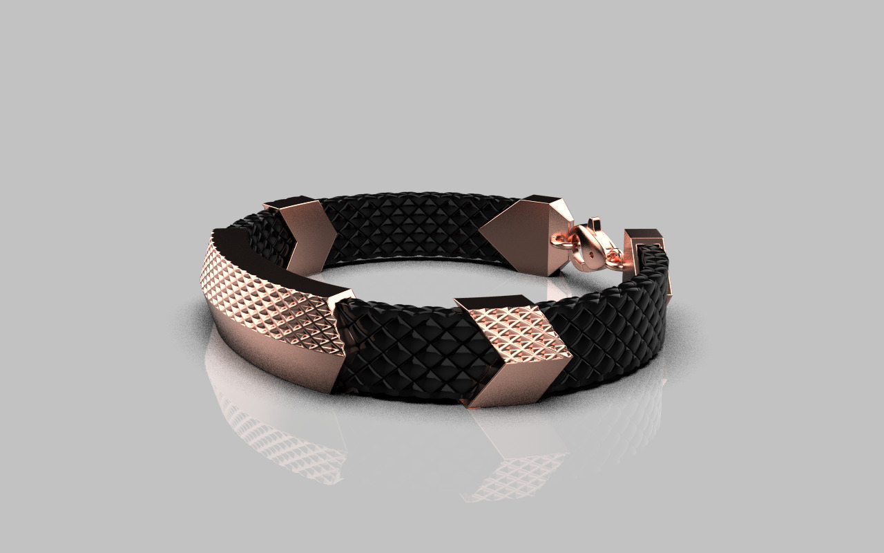 Man bracelet model 1328 3D print model_23