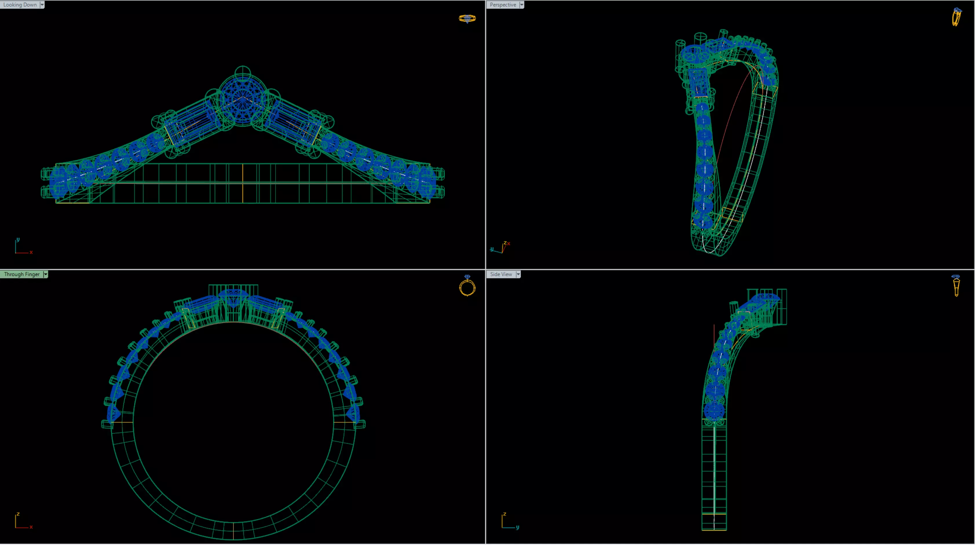 Shaped Wedding Band 3D print model
