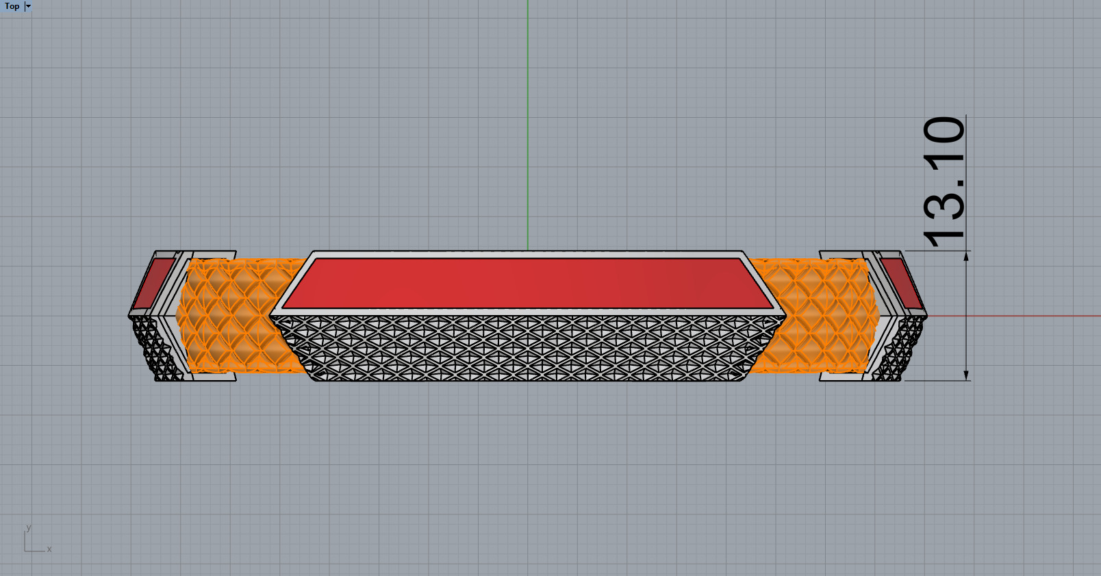 Man bracelet with enamel model 1329 3D print model_6