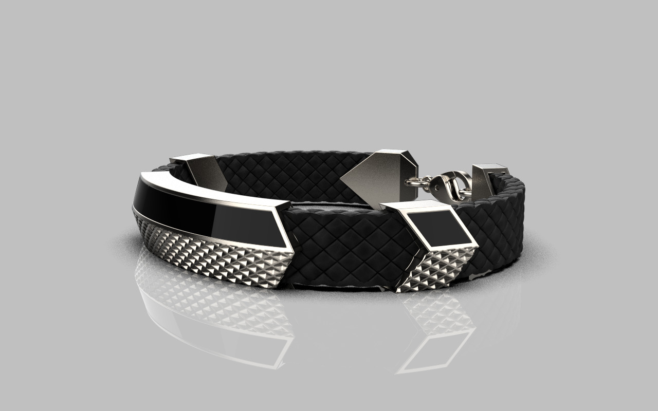 Man bracelet with enamel model 1329 3D print model_23