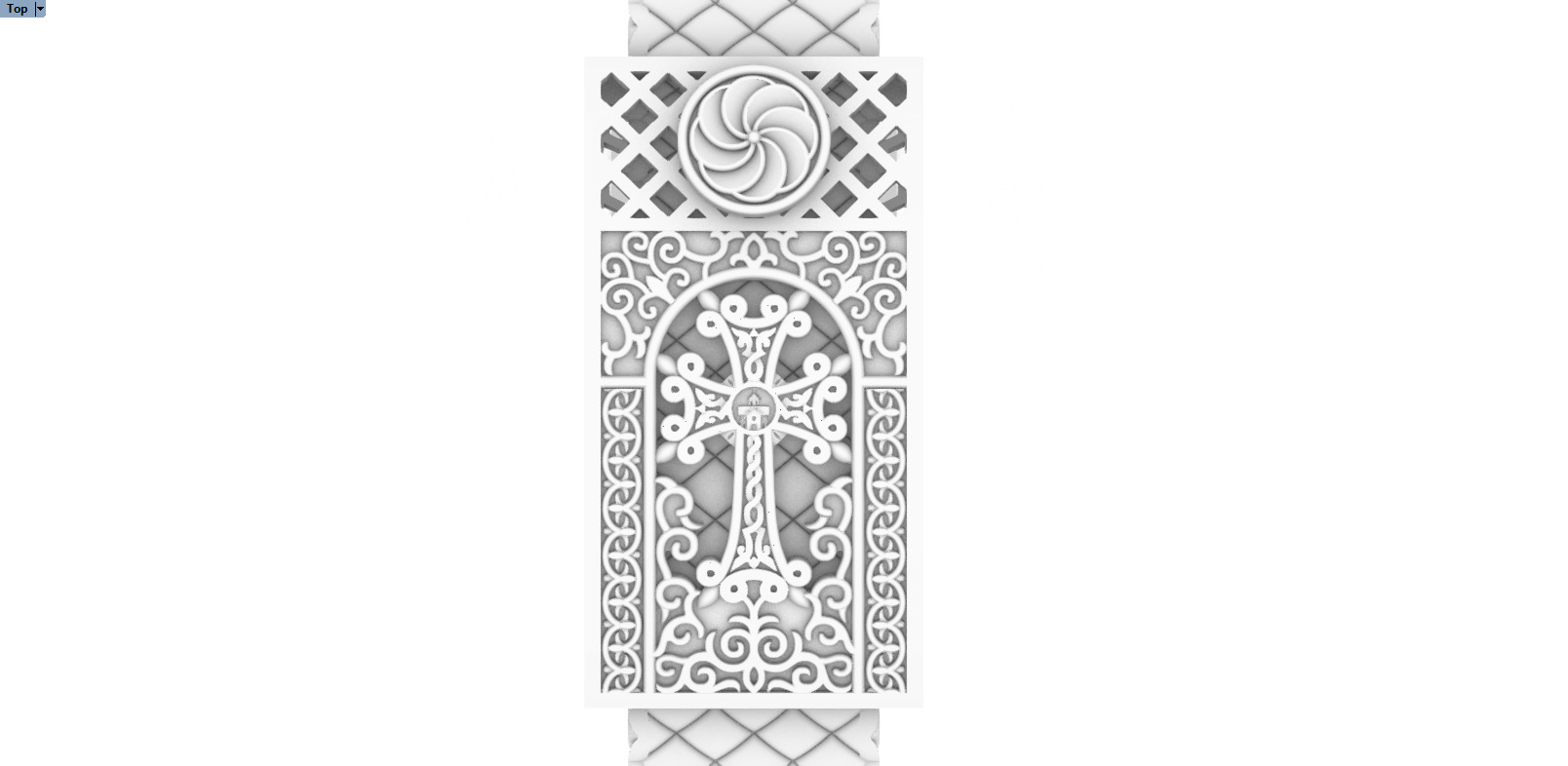 Man cross bracelet model 1331 3D print model_5