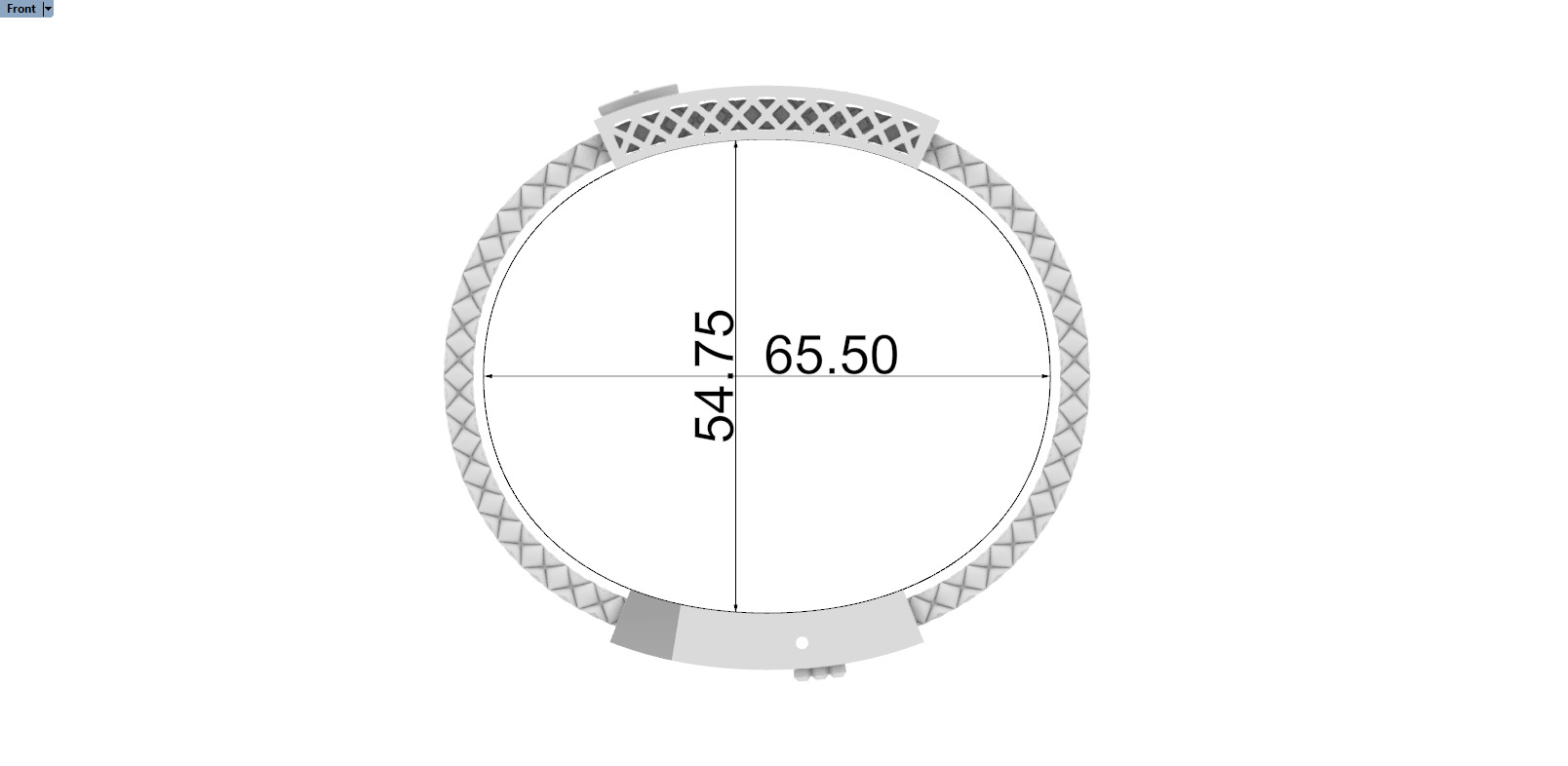 Man cross bracelet model 1331 3D print model_7