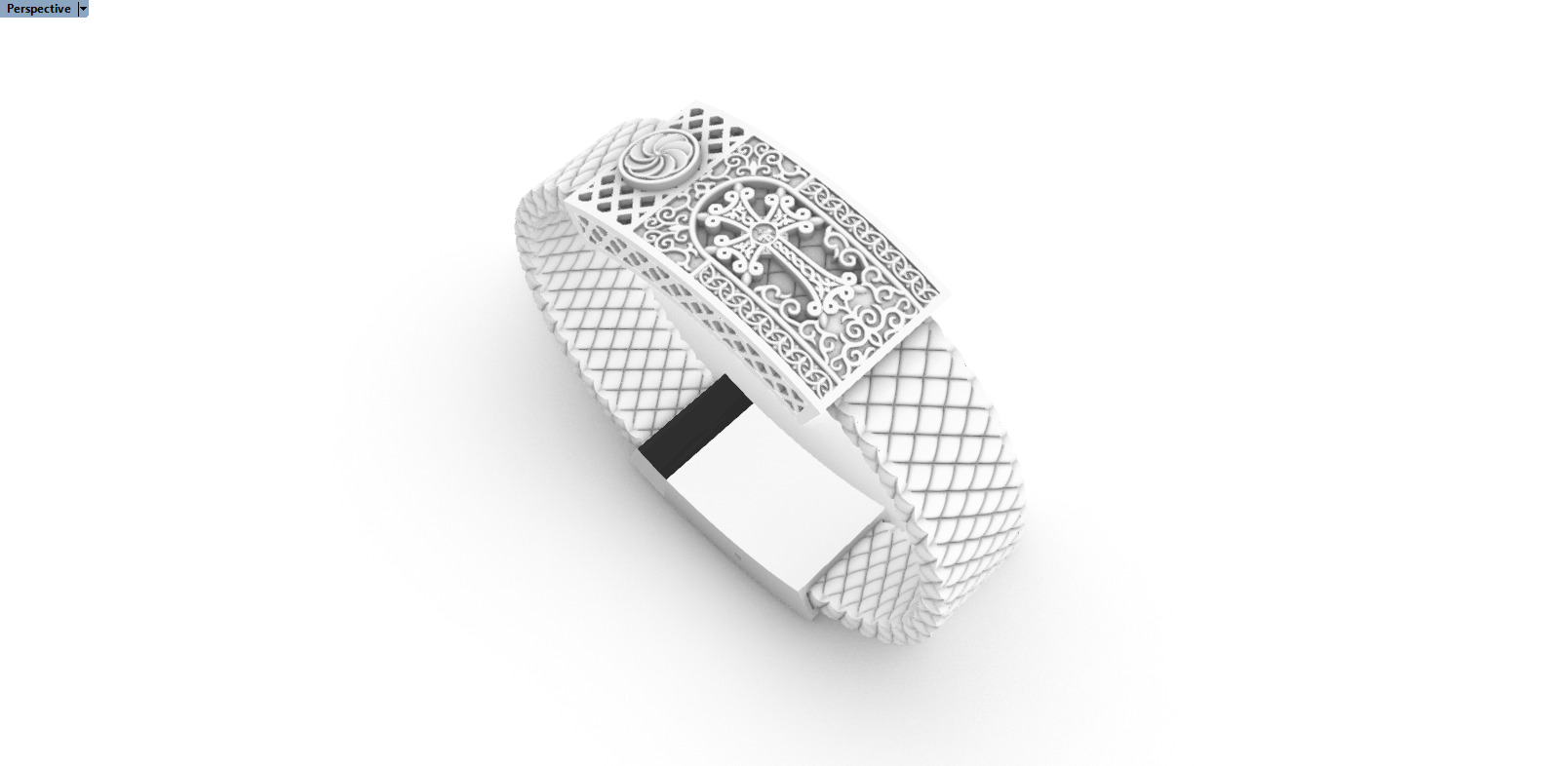 Man cross bracelet model 1331 3D print model_8