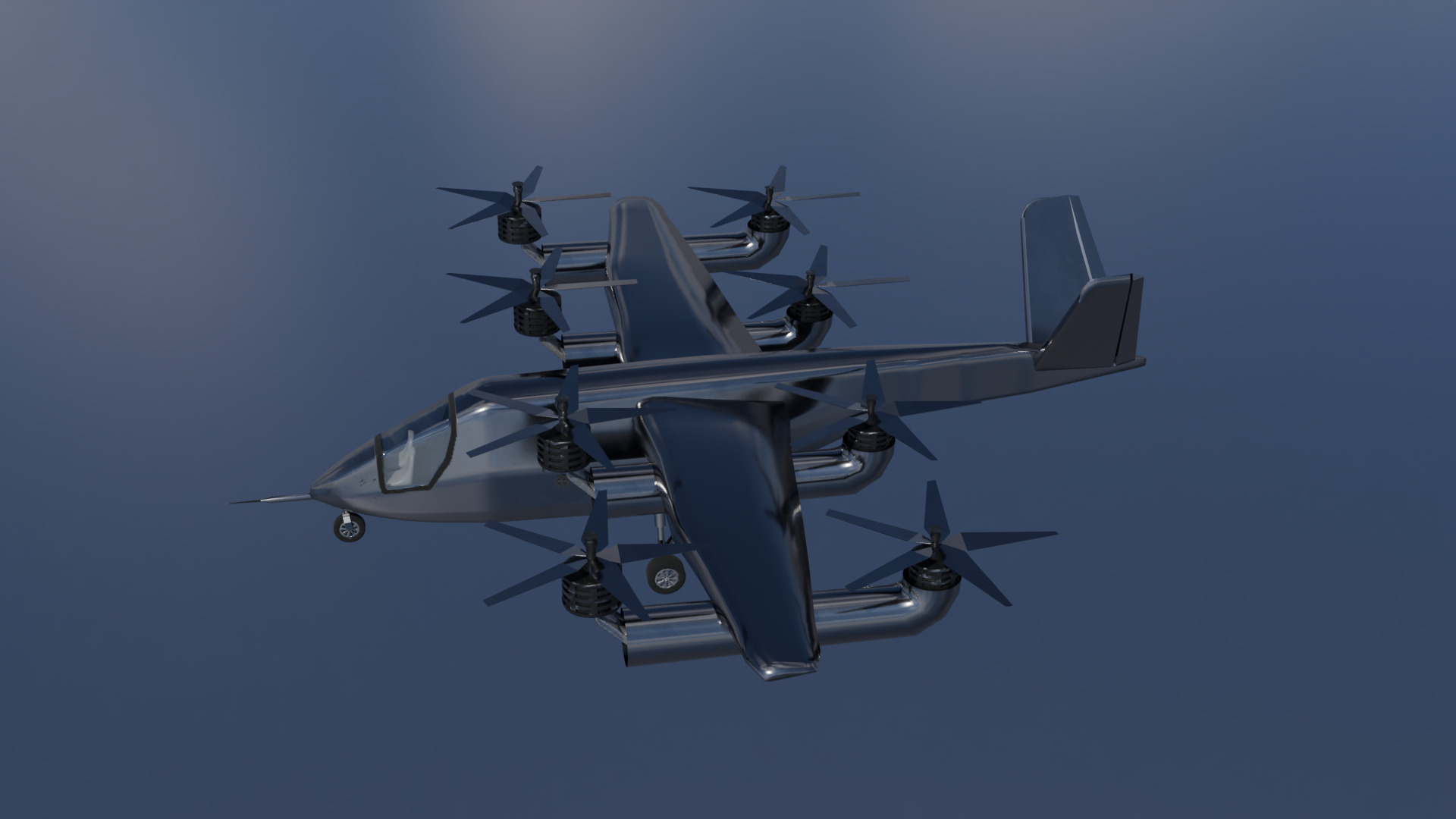 vertical aerospace vx4 aircraft 3D model_1